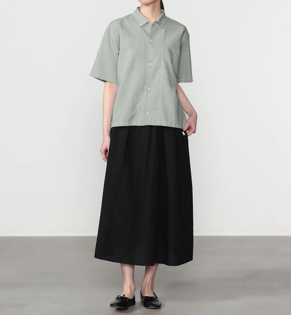 DANTON「DANTON | ポリオックスフォード 半袖ボタンダウンシャツ WOMEN」|シャツ・ブラウス|