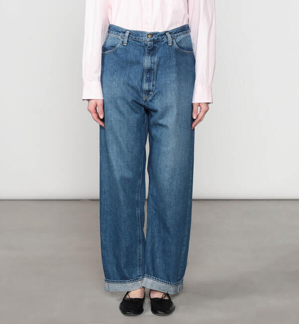  「orSlow | HIGH WAIST SELVEDGE DENIM PANTS USED WOMEN」|デニム|