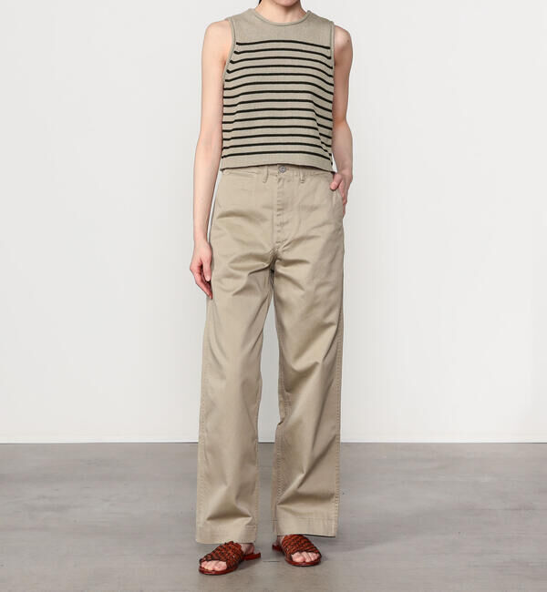  「WALANCE | 2way ペーパーニット ノースリーブトップ WOMEN」|ベスト・ジレ|