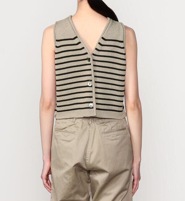  「WALANCE | 2way ペーパーニット ノースリーブトップ WOMEN」|ベスト・ジレ|