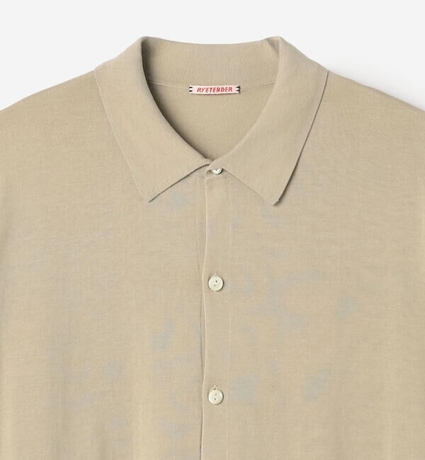  「RYE TENDER | 半袖 ニットシャツ MEN」|ポロシャツ|