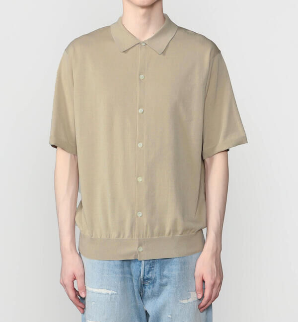  「RYE TENDER | 半袖 ニットシャツ MEN」|ポロシャツ|