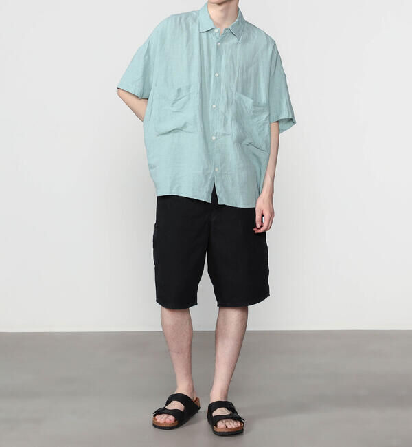  「orSlow | 〈別注〉 DAD'S FIT OXFORD PAINTER SHORTS BLACK MEN」|その他|