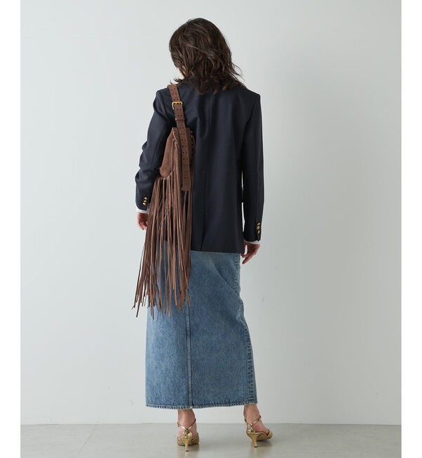  「デニムスリットスカート」|スカート|