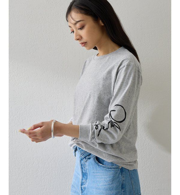  「スリーブロゴロングTシャツ」|Tシャツ・カットソー|