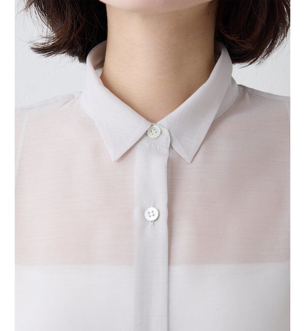 THE PAUSE「【THE PAUSE】シアーオーガンジーシャツ」|シャツ・ブラウス|