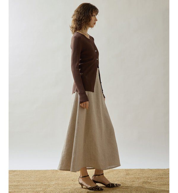 Drawing Numbers「【Drawing Numbers】ヘビーリネンフレアスカート」|スカート|