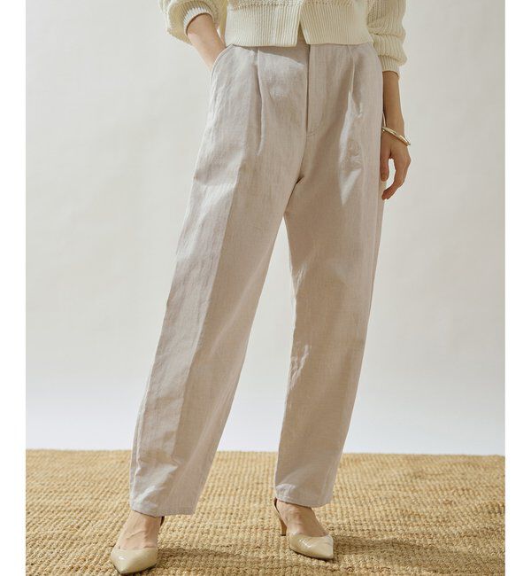 Drawing Numbers「【Drawing Numbers】コットンリネンデニムカーゴパンツ」|チノ|