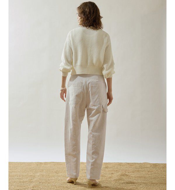 Drawing Numbers「【Drawing Numbers】コットンリネンデニムカーゴパンツ」|チノ|