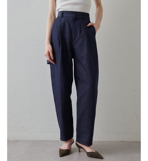 Drawing Numbers「【Drawing Numbers】コットンリネンデニムカーゴパンツ」|チノ|