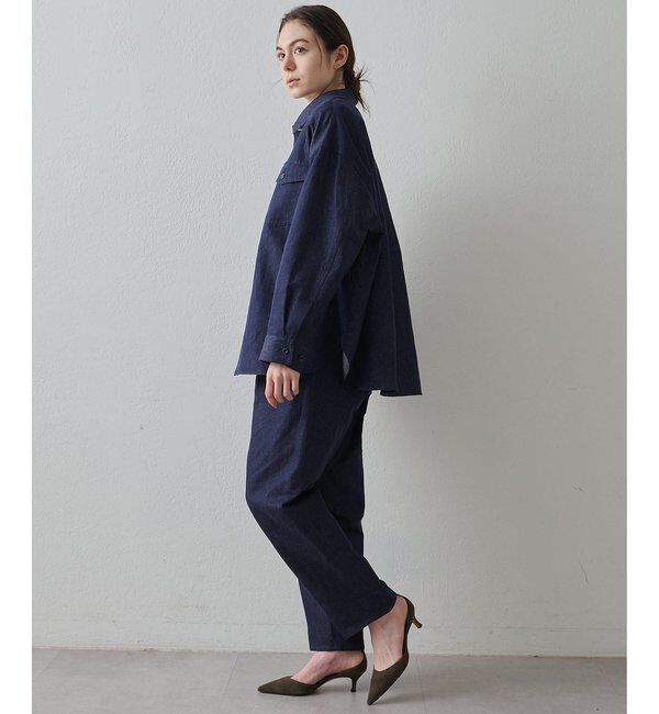 Drawing Numbers「【Drawing Numbers】コットンリネンデニムカーゴパンツ」|チノ|