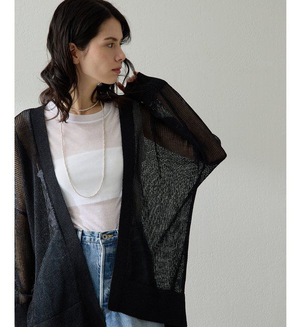  「メッシュニットカーディガン」|ニット・セーター|