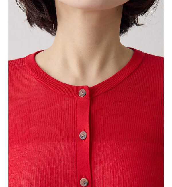  「シアーリブニットカーディガン」|ニット・セーター|