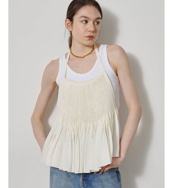  「ホルターネックギャザーブラウス」|シャツ・ブラウス|