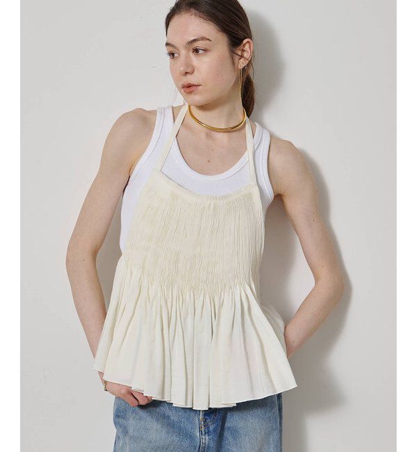  「ホルターネックギャザーブラウス」|シャツ・ブラウス|