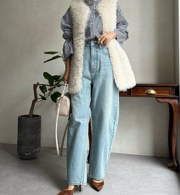  「【ベストセラーアイテム】カーブデニム」|デニム|