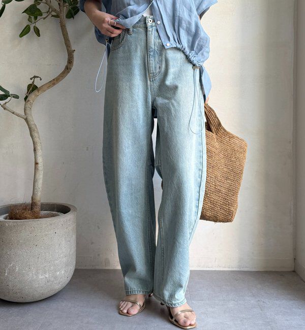  「【ベストセラーアイテム】カーブデニム」|デニム|