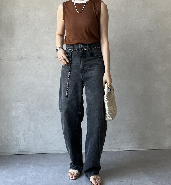  「【ベストセラーアイテム】カーブデニム」|デニム|