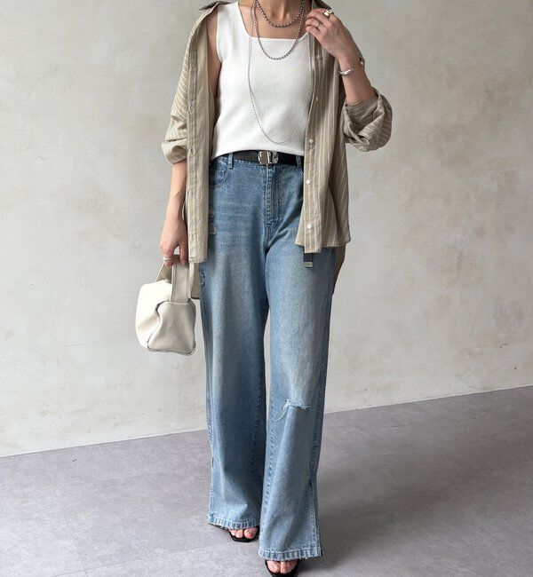  「スクエアニットタンク」|ニット・セーター|