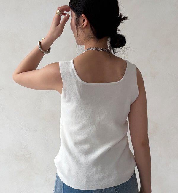  「スクエアニットタンク」|ニット・セーター|