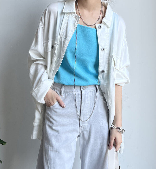  「スクエアニットタンク」|ニット・セーター|