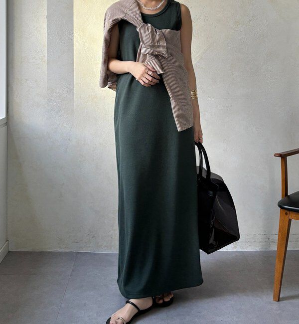  「【全骨格細見え】ブークレーダンボールタンクワンピース」|ワンピース|