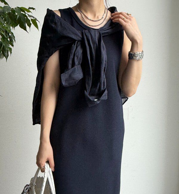  「【全骨格細見え】ブークレーダンボールタンクワンピース」|ワンピース|