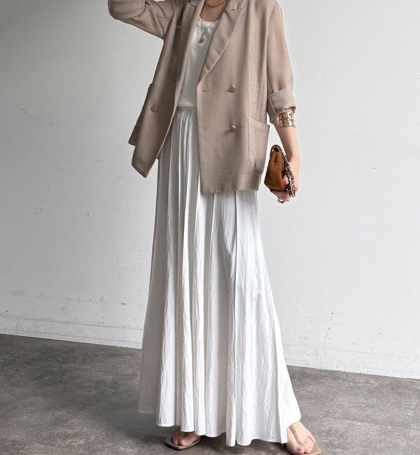  「パネルプリーツスカート」|スカート|