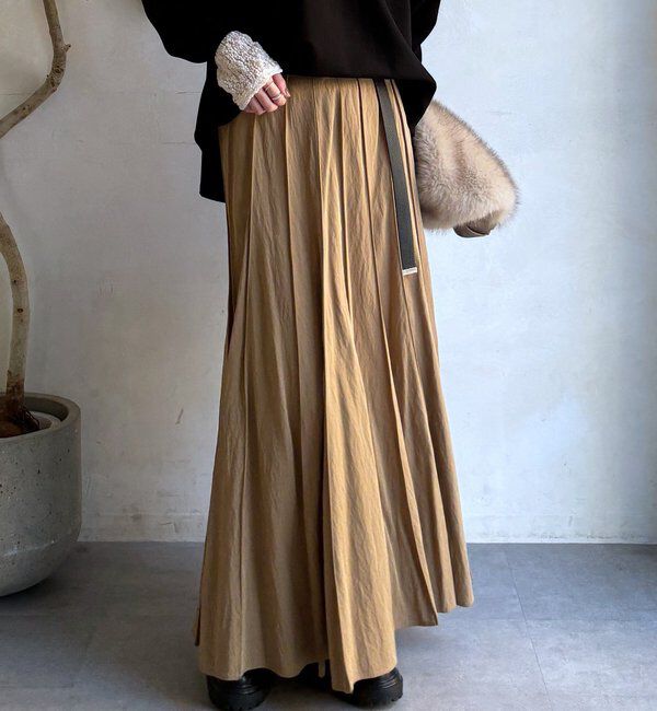  「パネルプリーツスカート」|スカート|