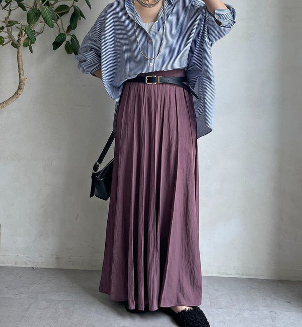  「パネルプリーツスカート」|スカート|