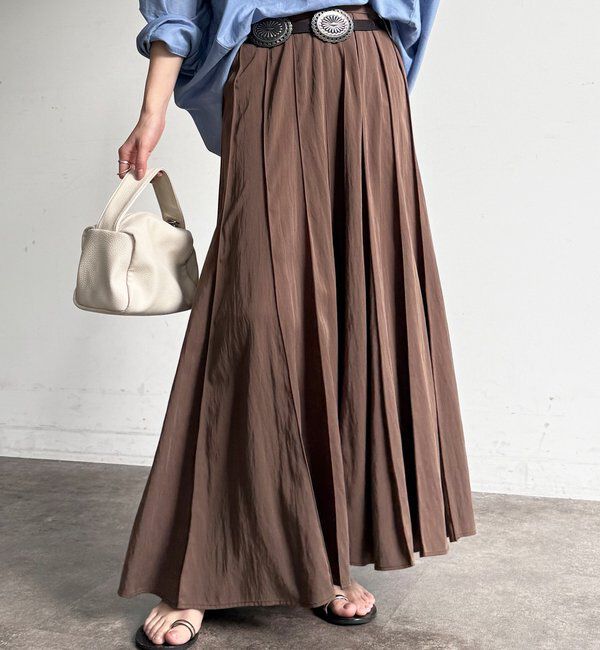  「パネルプリーツスカート」|スカート|