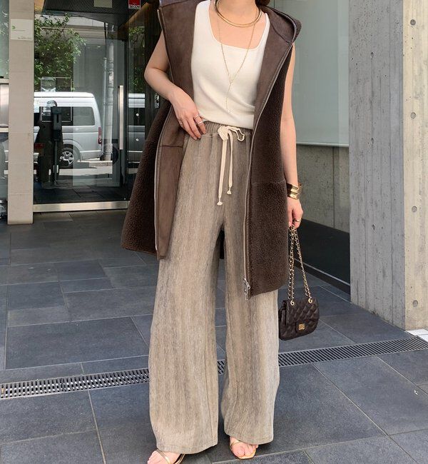  「ヘリンボーンコーデュロイイージーパンツ」|チノ|