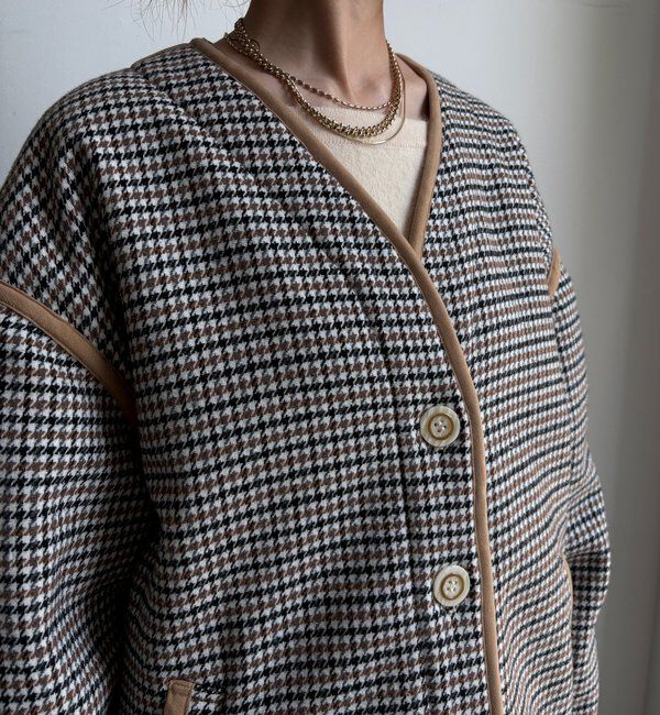  「【インフルエンサー SAKURA企画】チェックハーフコート」|その他|