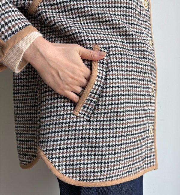  「【インフルエンサー SAKURA企画】チェックハーフコート」|その他|