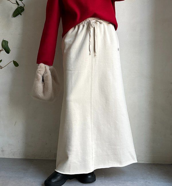  「裏起毛DD刺繍スカート」|スカート|