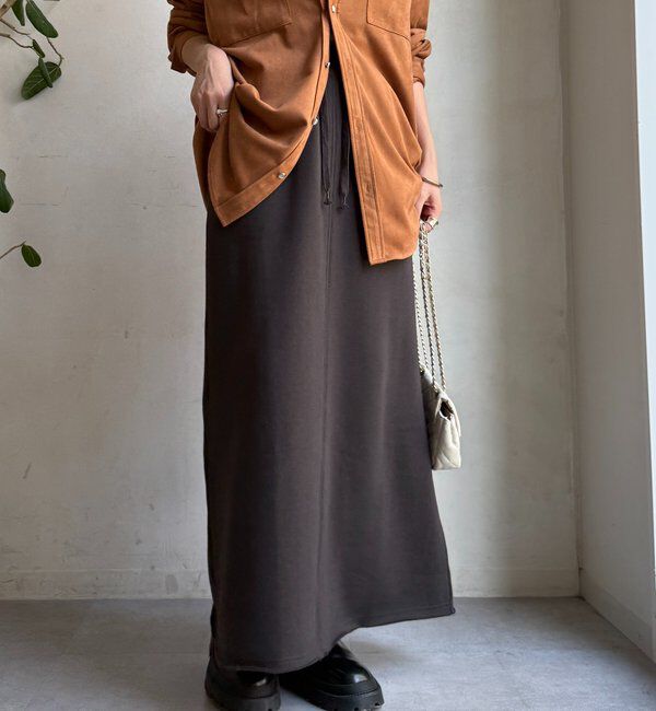  「裏起毛DD刺繍スカート」|スカート|