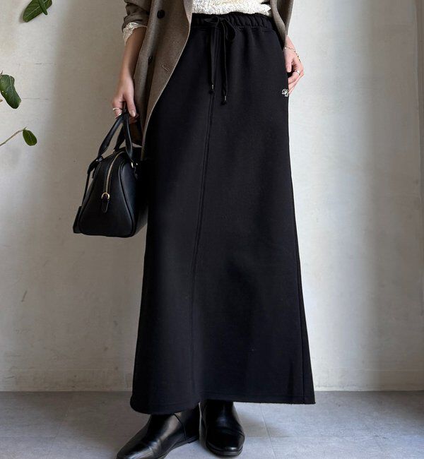  「裏起毛DD刺繍スカート」|スカート|