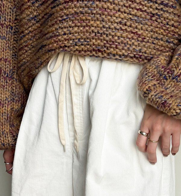  「コーデュロイワイドイージーパンツ」|チノ|