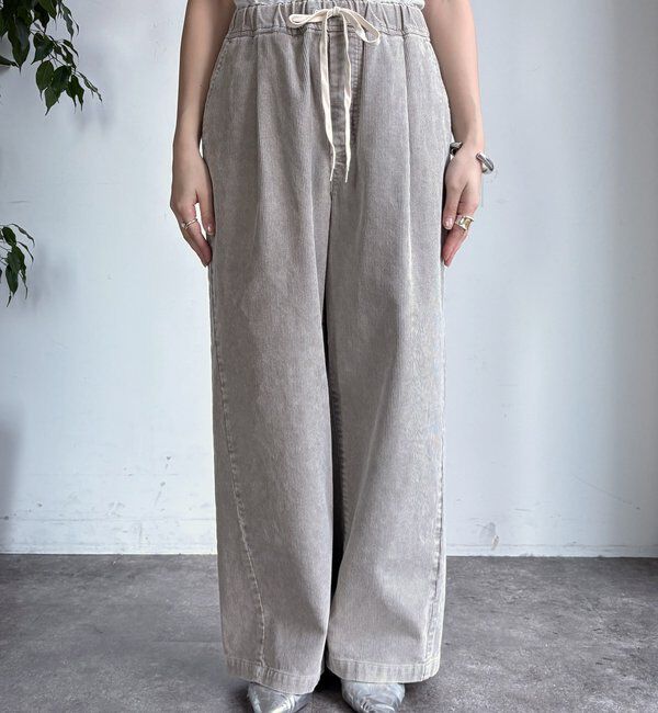  「コーデュロイワイドイージーパンツ」|チノ|