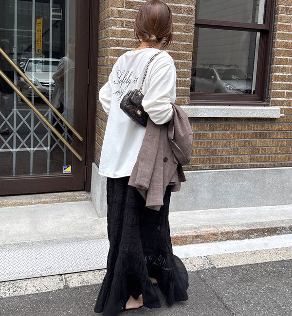  「【インフルエンサーSAKURA企画】ミニダンボールロゴロンTEE」|Tシャツ・カットソー|