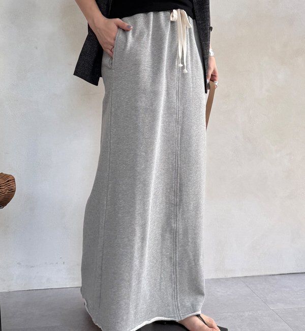  「裏毛ロングスカート」|スカート|