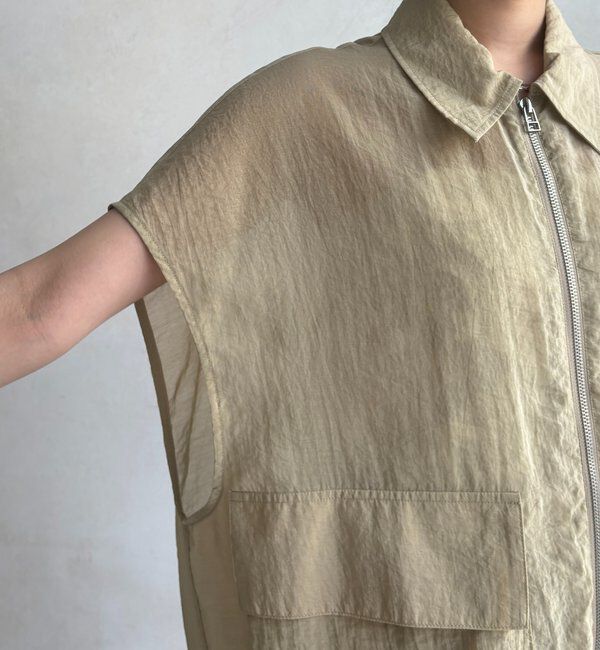  「シアーサファリシャツベスト」|ベスト・ジレ|