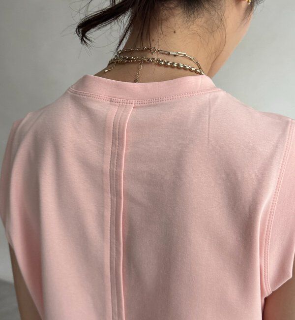  「裾切替ノーリスリーブプルオーバー」|Tシャツ・カットソー|