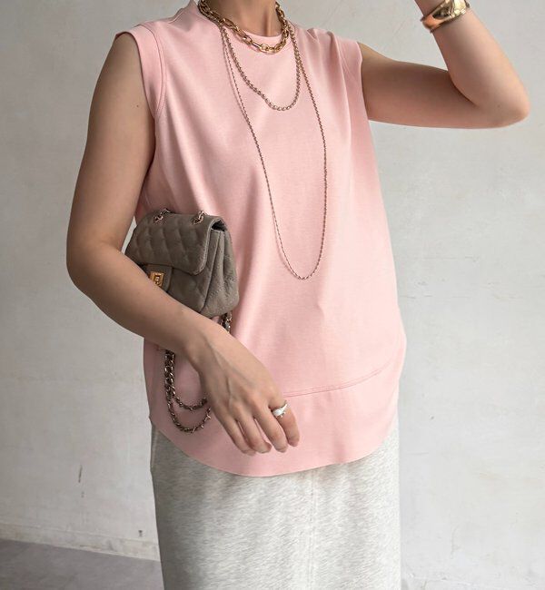  「裾切替ノーリスリーブプルオーバー」|Tシャツ・カットソー|