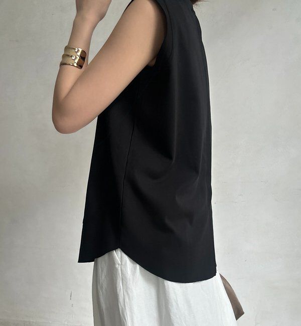  「裾切替ノーリスリーブプルオーバー」|Tシャツ・カットソー|