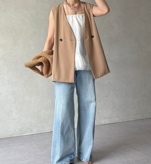  「【WEB限定】接触冷感ベスト」|ベスト・ジレ|