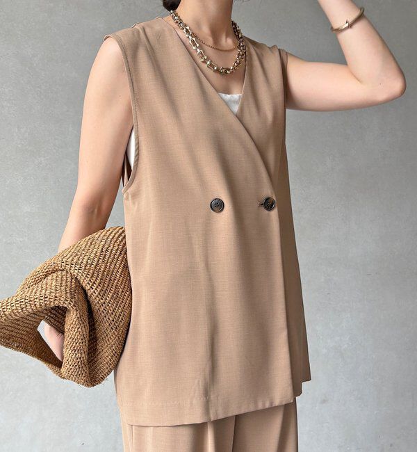  「【WEB限定】接触冷感ベスト」|ベスト・ジレ|