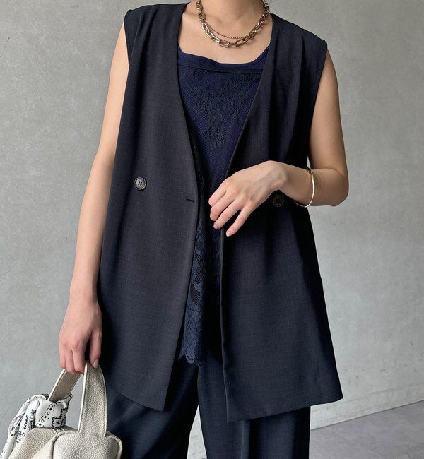  「【WEB限定】接触冷感ベスト」|ベスト・ジレ|