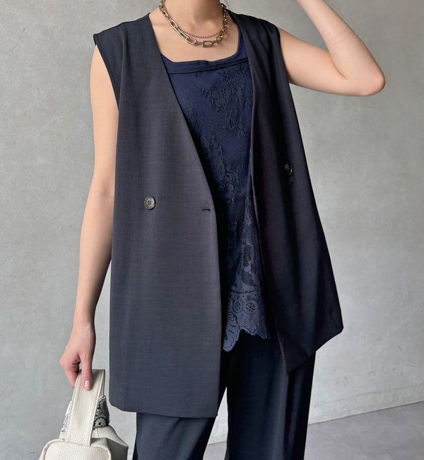  「【WEB限定】接触冷感ベスト」|ベスト・ジレ|
