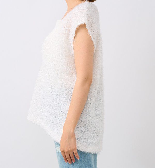  「【新色追加/着映え】フェザーチュールベスト」|ベスト・ジレ|